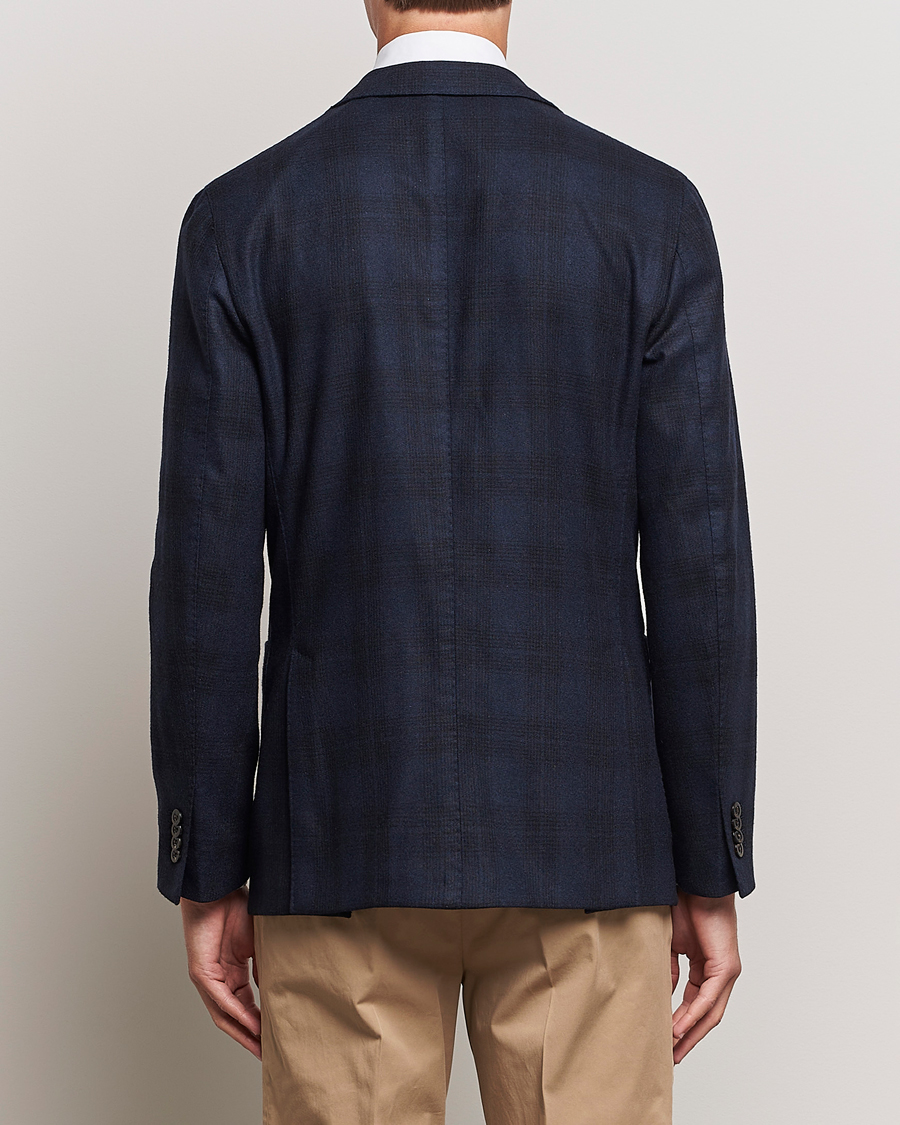 Herre | Dressjakker | Boglioli | K Jacket Wool Herringbone Blazer Navy