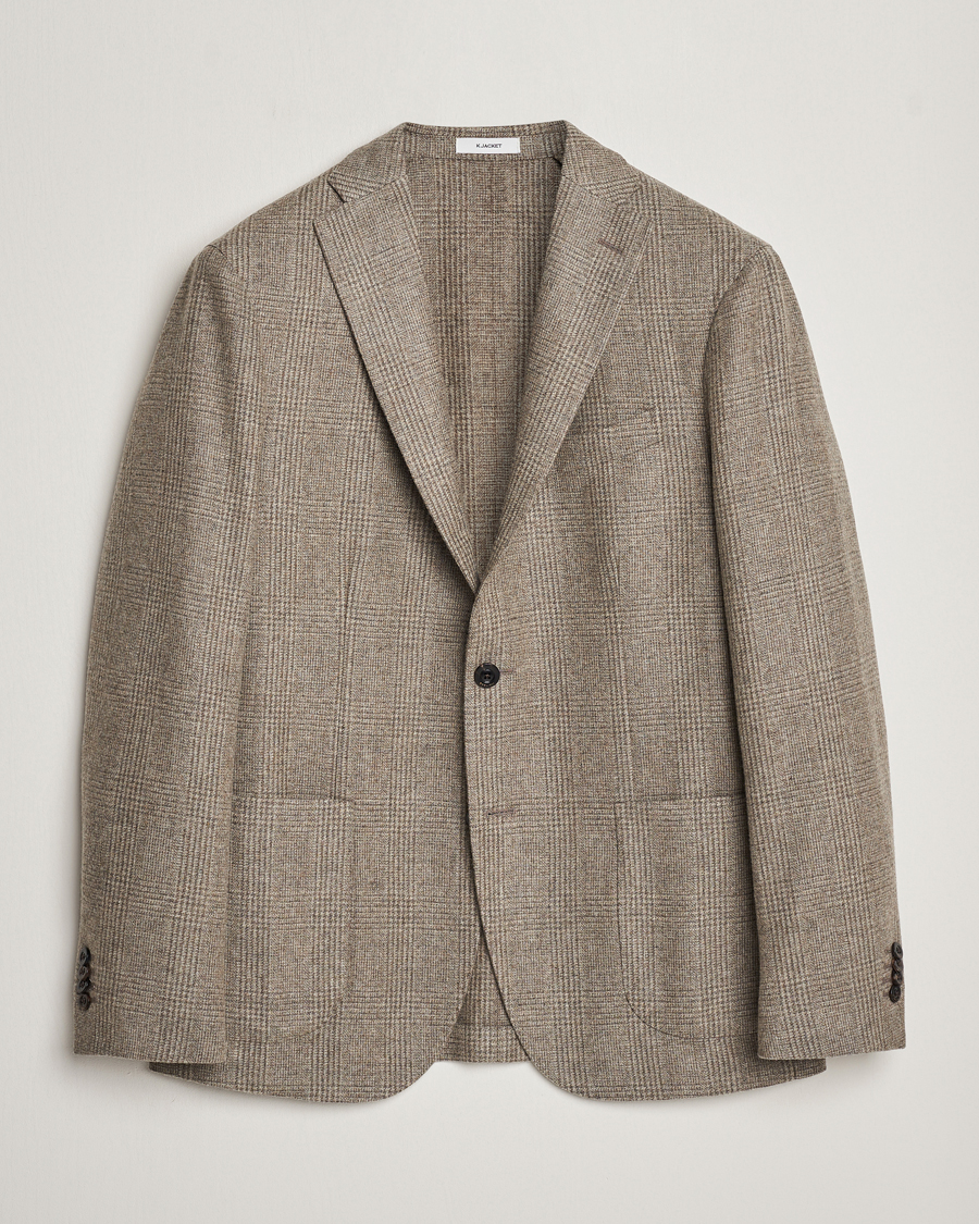 Herre | Dressjakker | Boglioli | K Jacket Prince Of Wales Check Blazer Light Beige