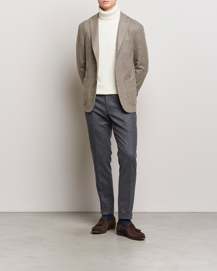 Herre | Dressjakker | Boglioli | K Jacket Prince Of Wales Check Blazer Light Beige