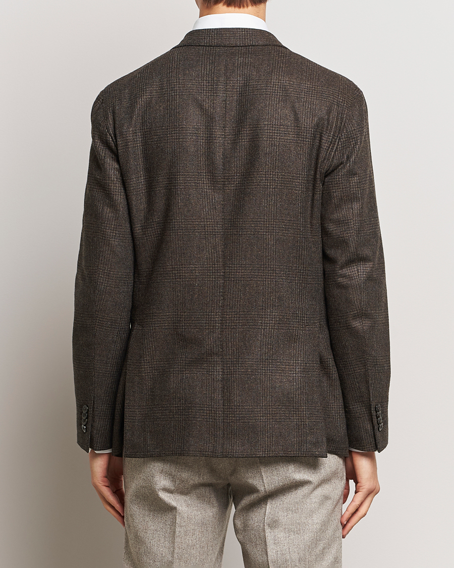 Herre | Dressjakker | Boglioli | K Jacket Prince Of Wales Blazer Dark Brown