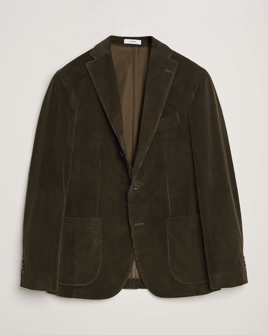 Herre | Italian Department | Boglioli | K Jacket Corduroy Blazer Dark Green