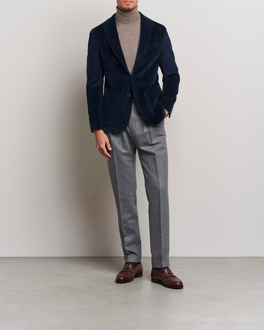 Herre | Dressjakker | Boglioli | K Jacket Corduroy Blazer Navy
