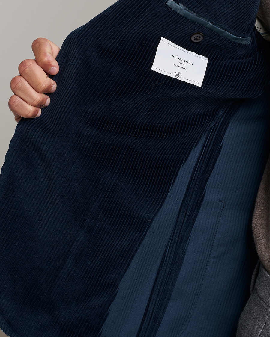 Herre | Dressjakker | Boglioli | K Jacket Corduroy Blazer Navy
