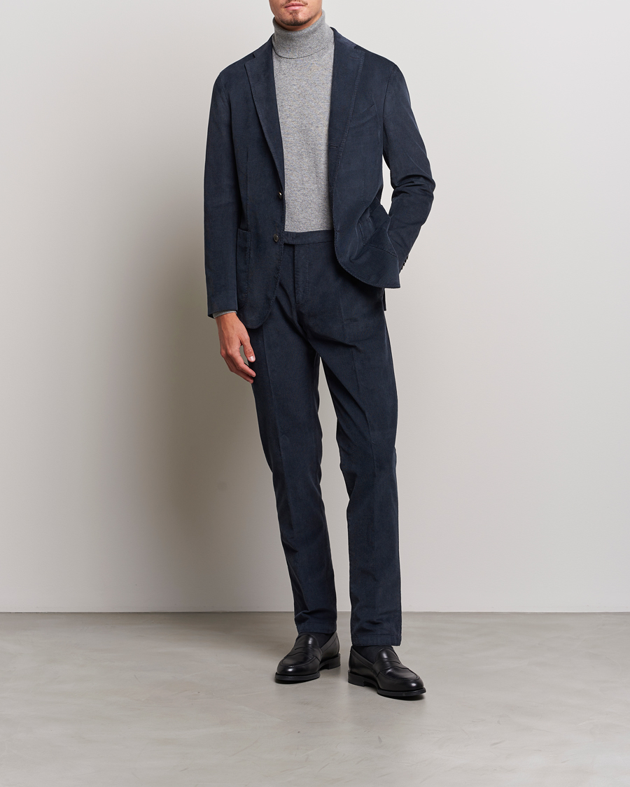 Herre | Dresser | Boglioli | K Jacket Baby Corduroy Suit Navy