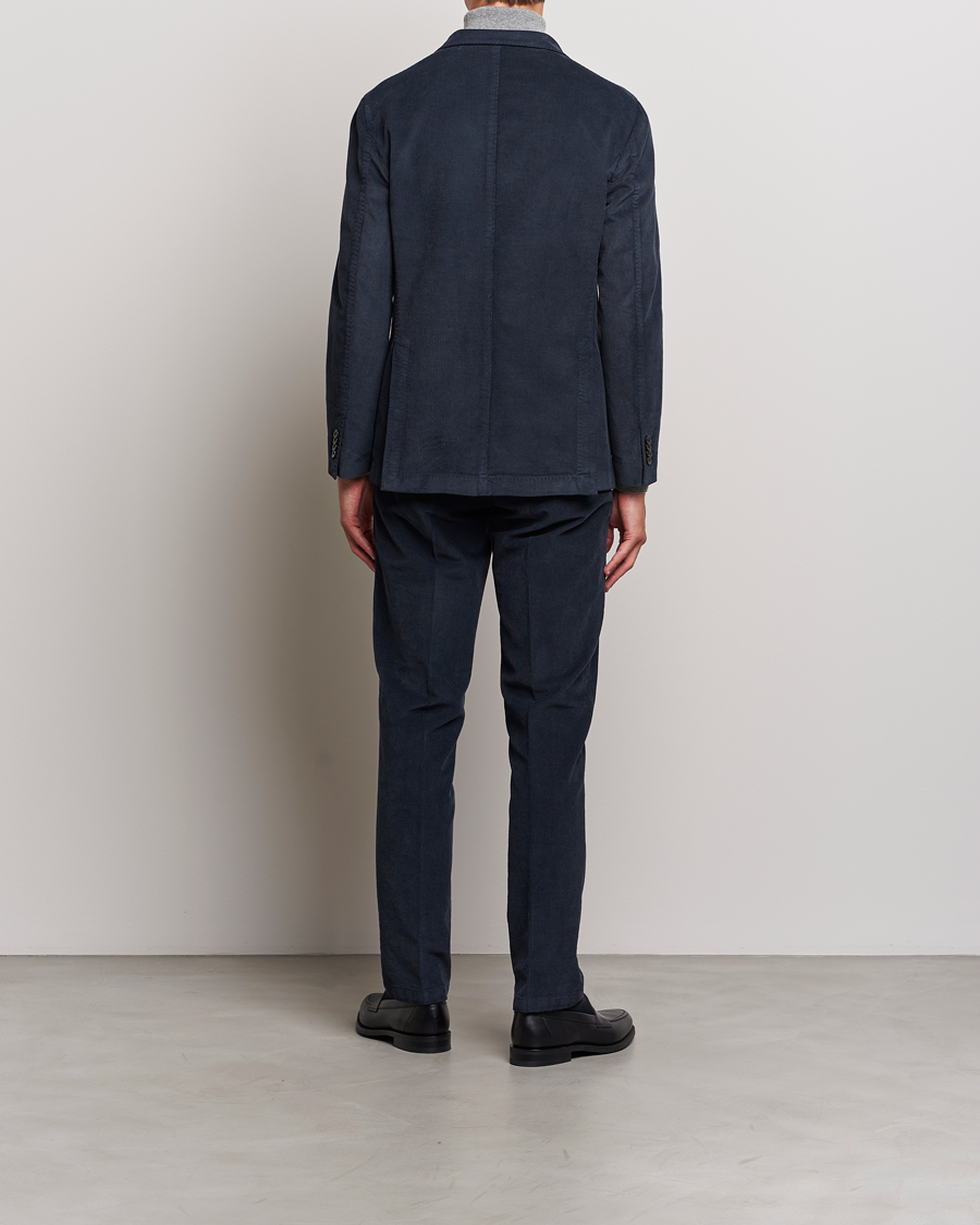 Herre |  | Boglioli | K Jacket Baby Corduroy Suit Navy