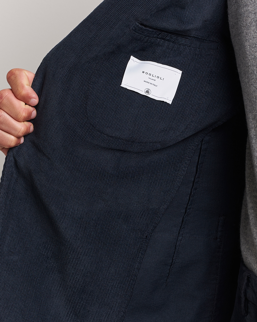 Herre | Dresser | Boglioli | K Jacket Baby Corduroy Suit Navy