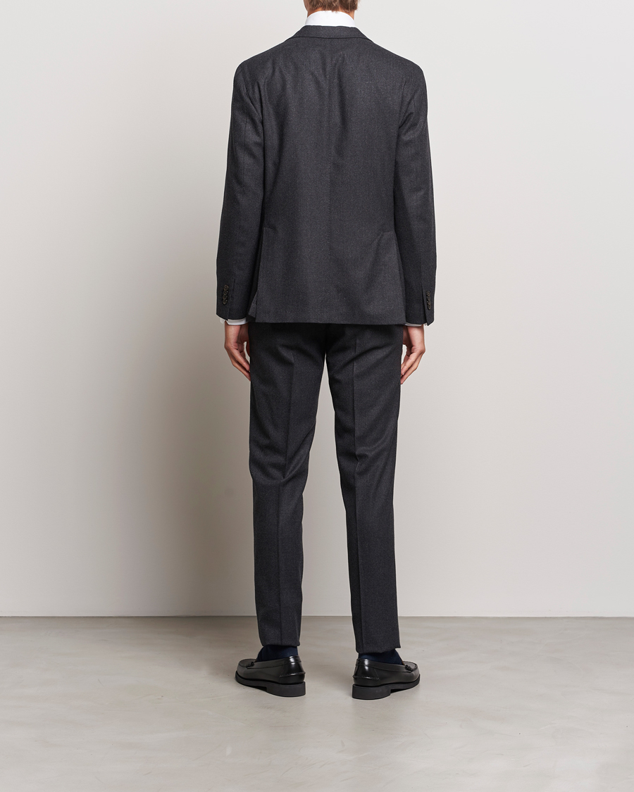Herre | Dresser | Boglioli | K Jacket Light Flannel Suit Dark Grey