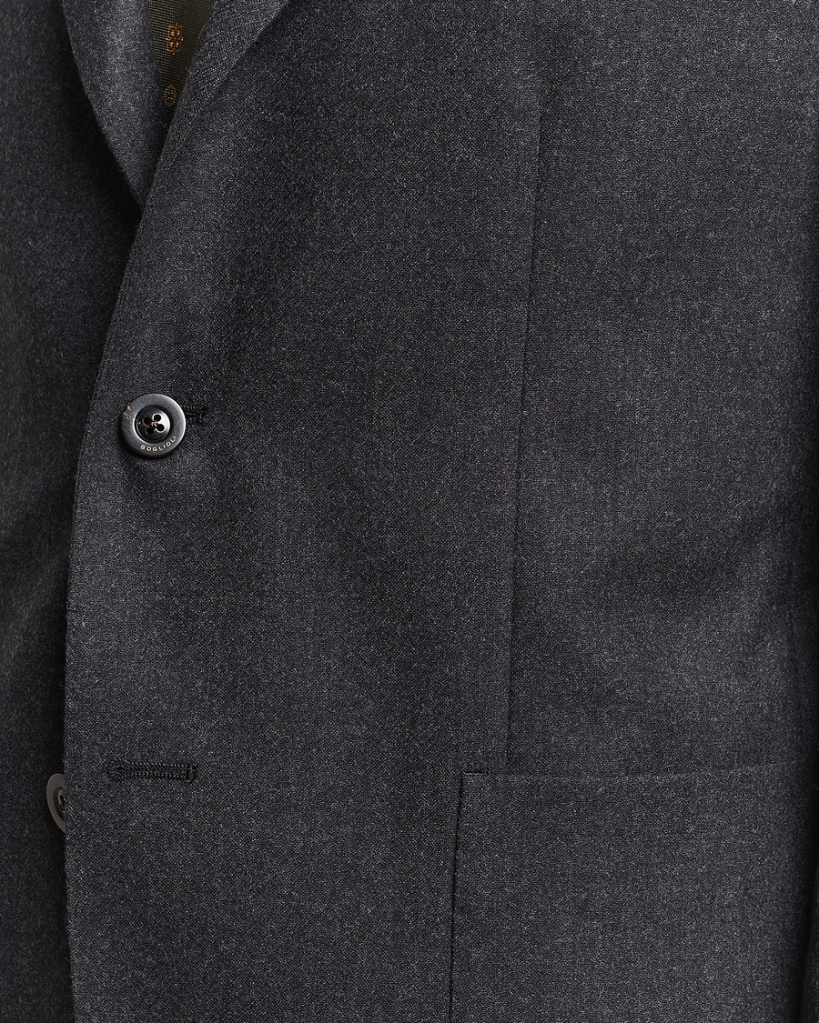 Herre | Dresser | Boglioli | K Jacket Light Flannel Suit Dark Grey