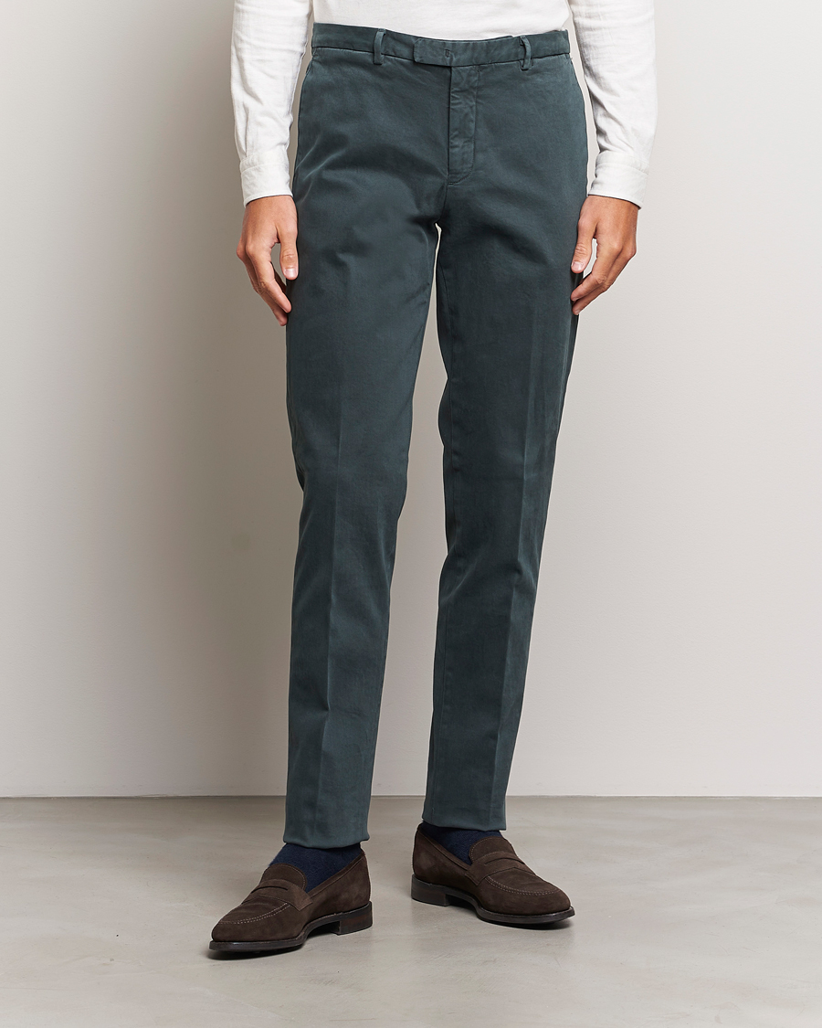 Herre | Boglioli | Boglioli | Cotton Twill Trousers Navy