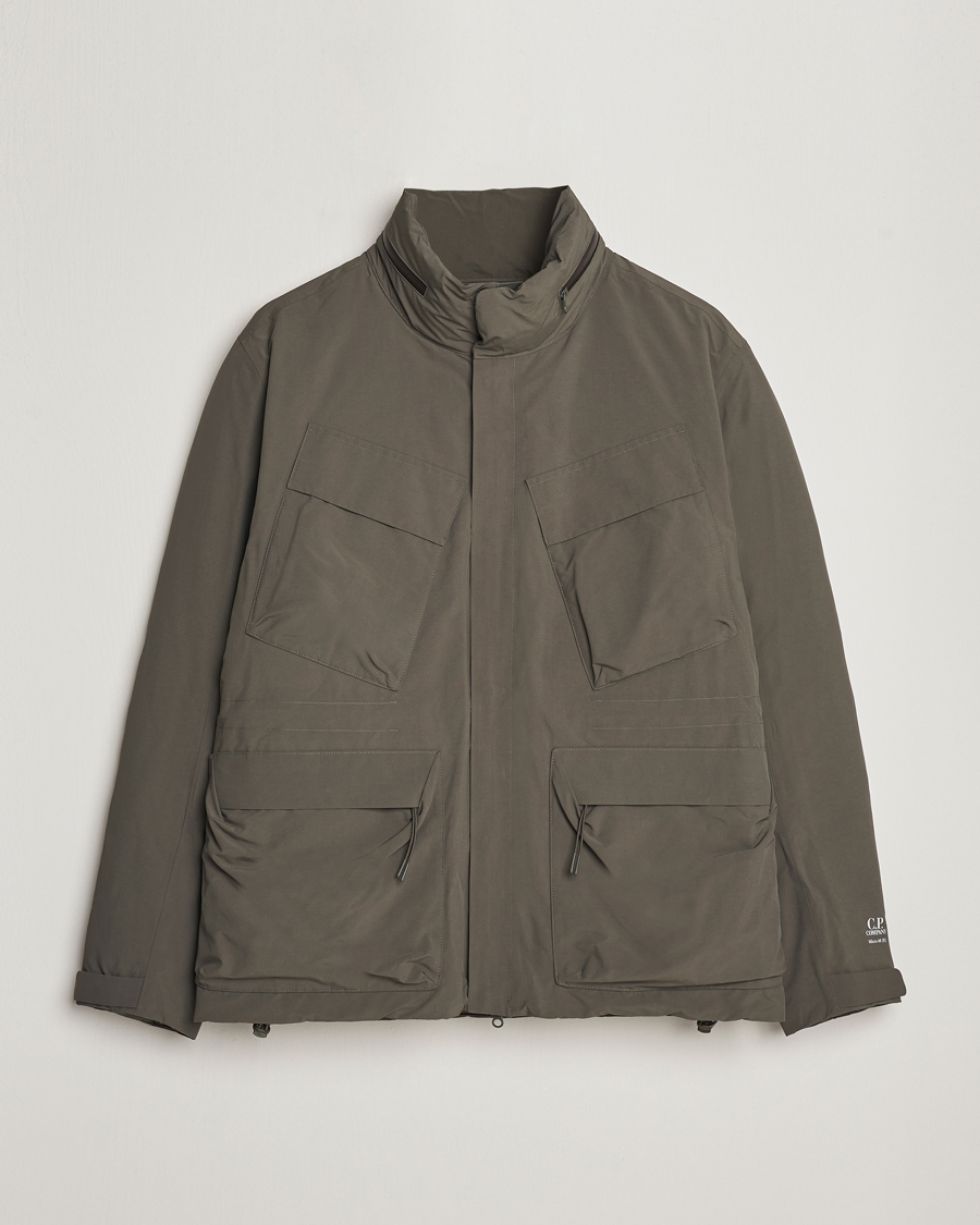 Herre | Fieldjakker | C.P. Company | Micro M Re-Cycled Padded Field Jacket Olive