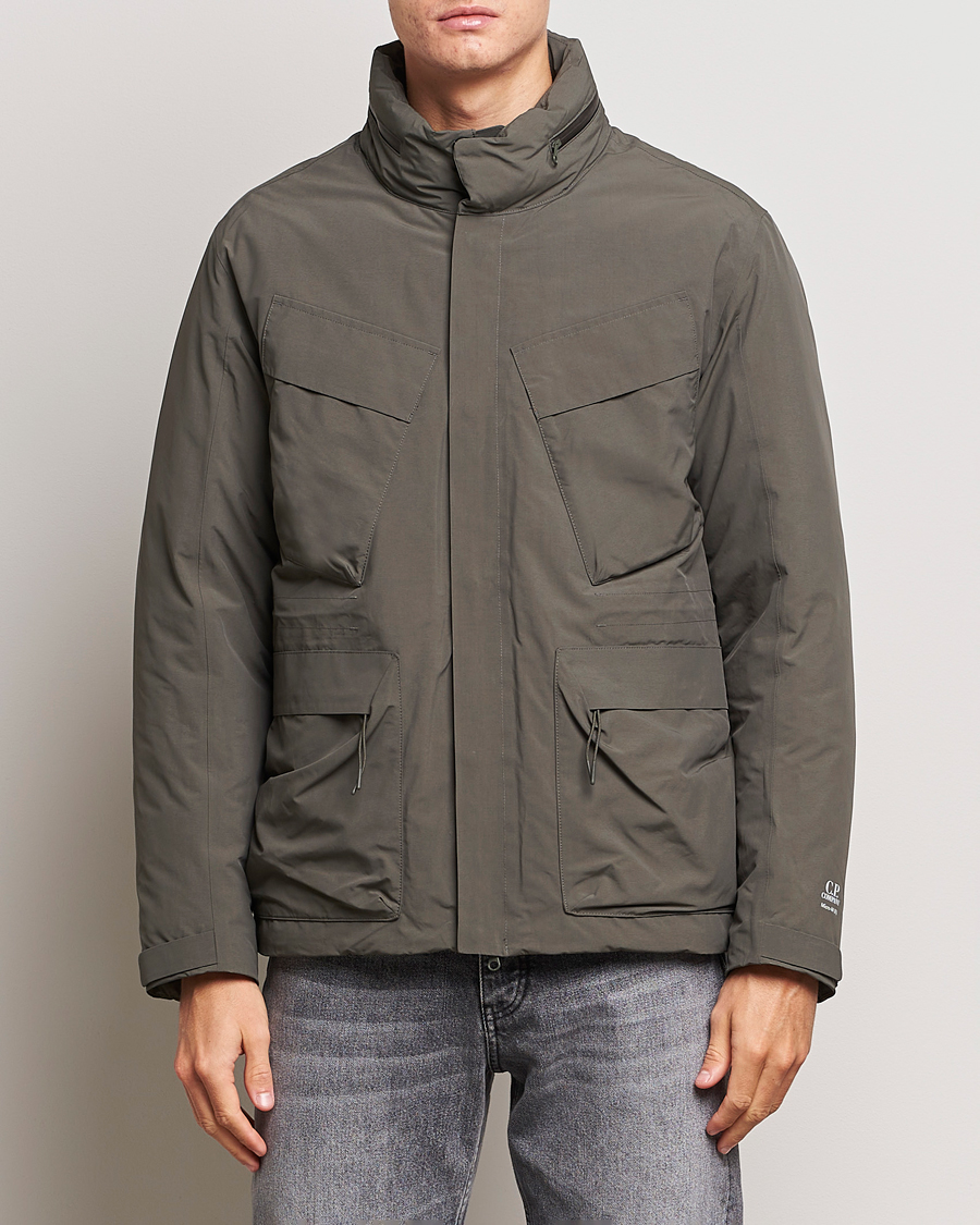 Herre | Jakker | C.P. Company | Micro M Re-Cycled Padded Field Jacket Olive