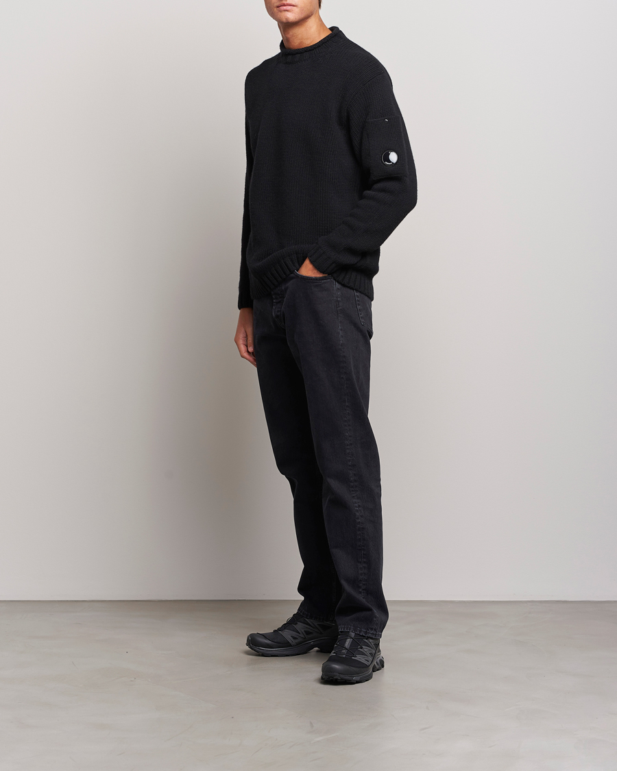 Herre | Gensere | C.P. Company | Knitted Lambswool Turtleneck Black