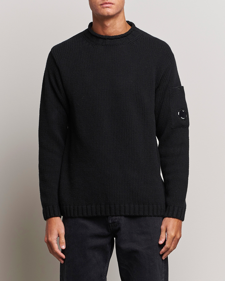 Herre |  | C.P. Company | Knitted Lambswool Turtleneck Black