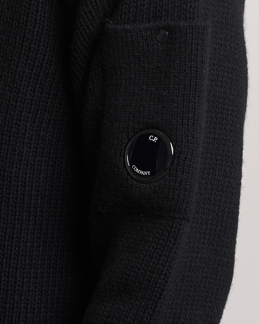 Herre | Gensere | C.P. Company | Knitted Lambswool Turtleneck Black