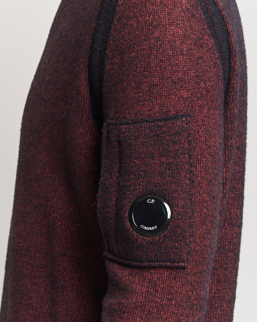 Herre | Gensere | C.P. Company | Fleece Knit Rollneck Red