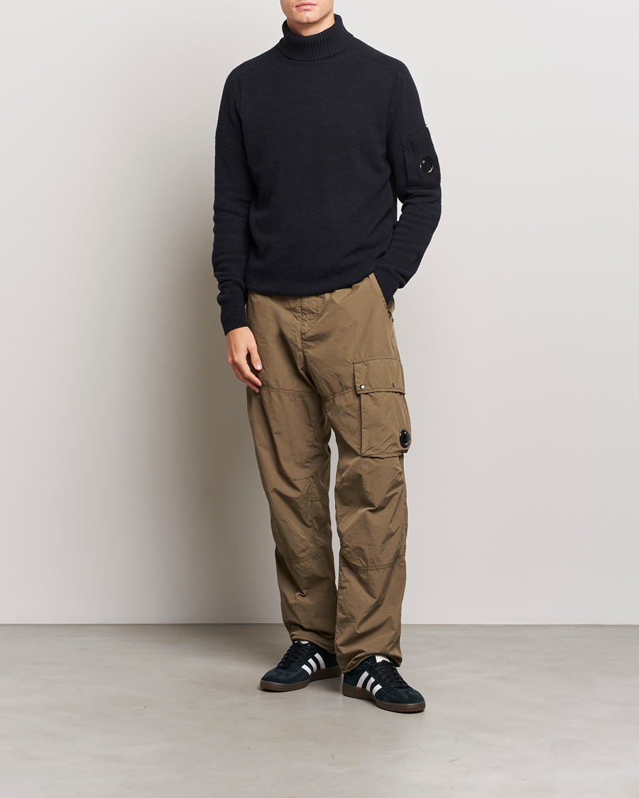 Herre | Gensere | C.P. Company | Fleece Knit Rollneck Black
