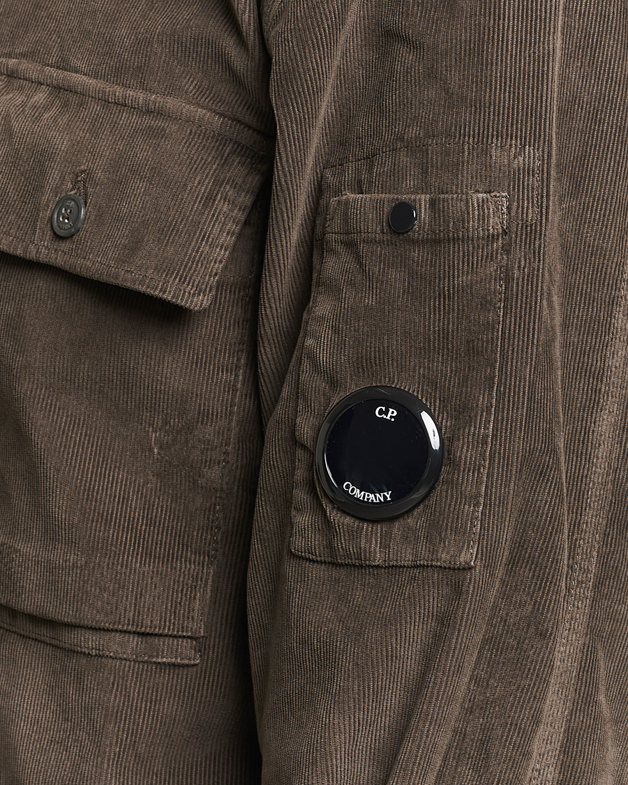 Herre | Skjorter | C.P. Company | Corduroy Double Pocket Overshirt Olive
