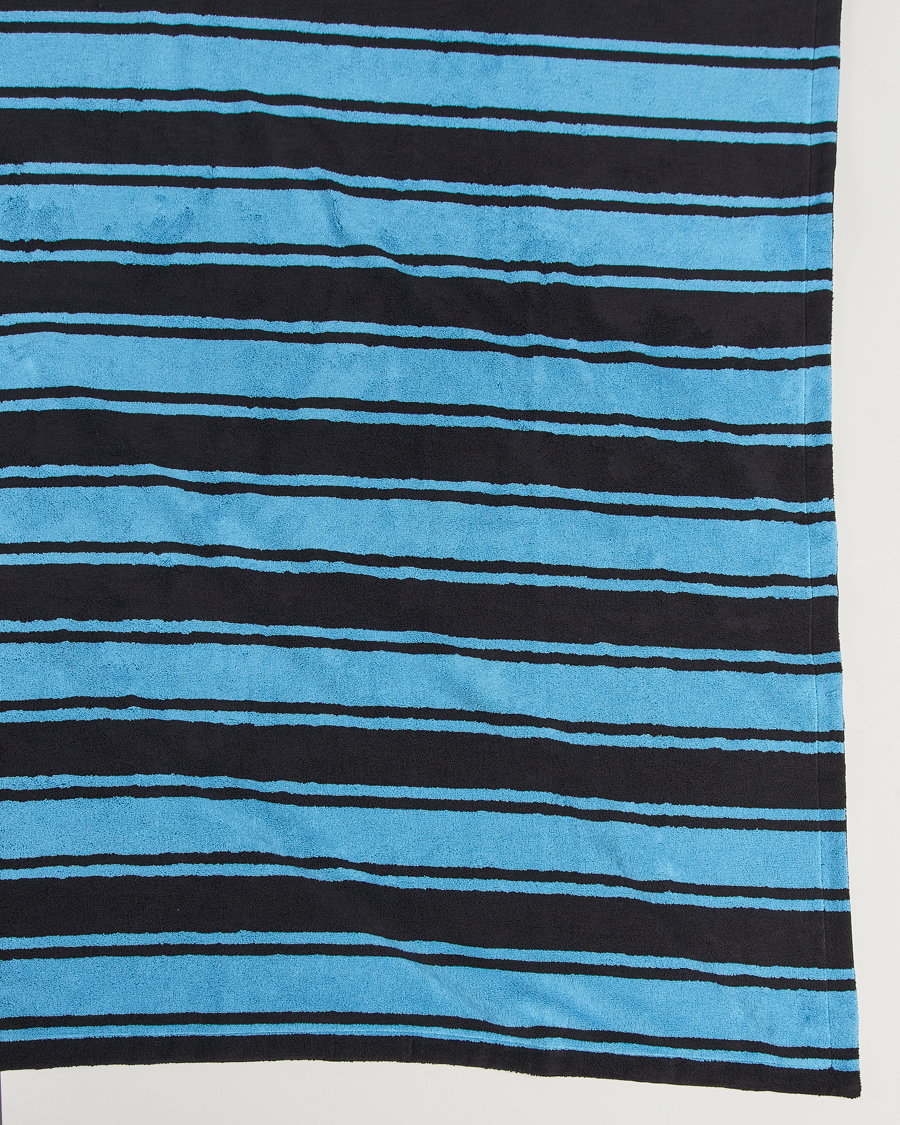 Herre | Tekla Organic Terry Beach Towel Liquorice Stripes | Tekla | Organic Terry Beach Towel Liquorice Stripes