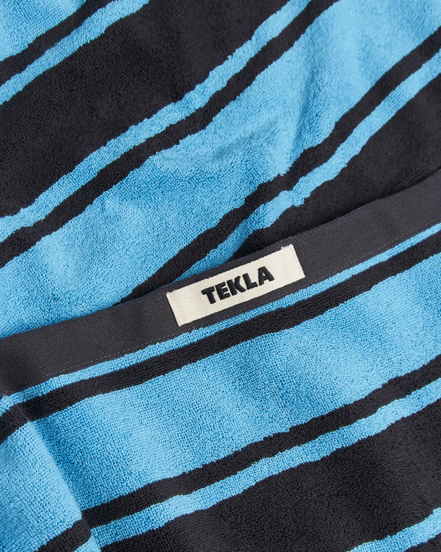 Herre | Tekla Organic Terry Beach Towel Liquorice Stripes | Tekla | Organic Terry Beach Towel Liquorice Stripes