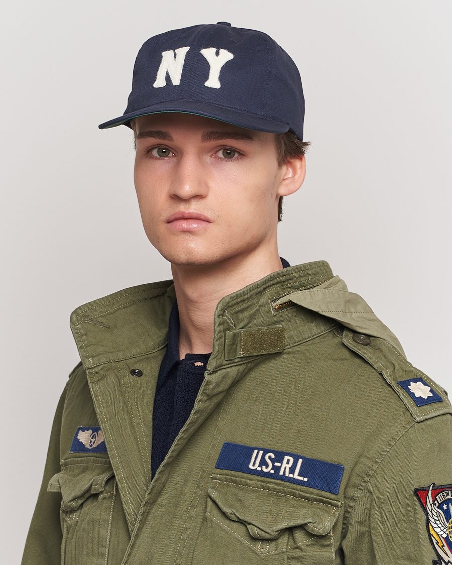 Herre | Ebbets Field Flannels | Ebbets Field Flannels | Made in USA New York  Yankees 1936 Vintage Ballcap Navy