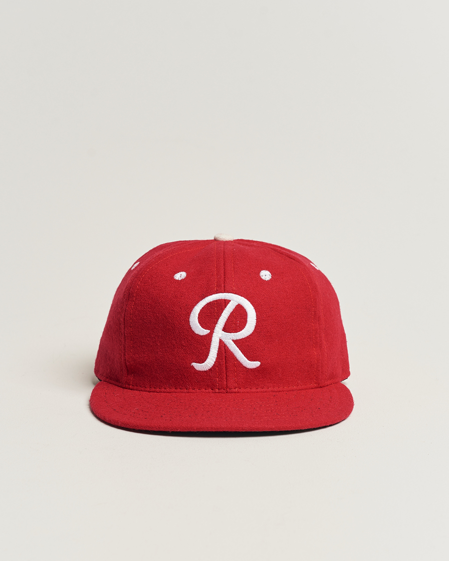 Herre | Ebbets Field Flannels Made in USA Seattle Rainiers 1955 Vintage Ballcap Red | Ebbets Field Flannels | Made in USA Seattle Rainiers 1955 Vintage Ballcap Red