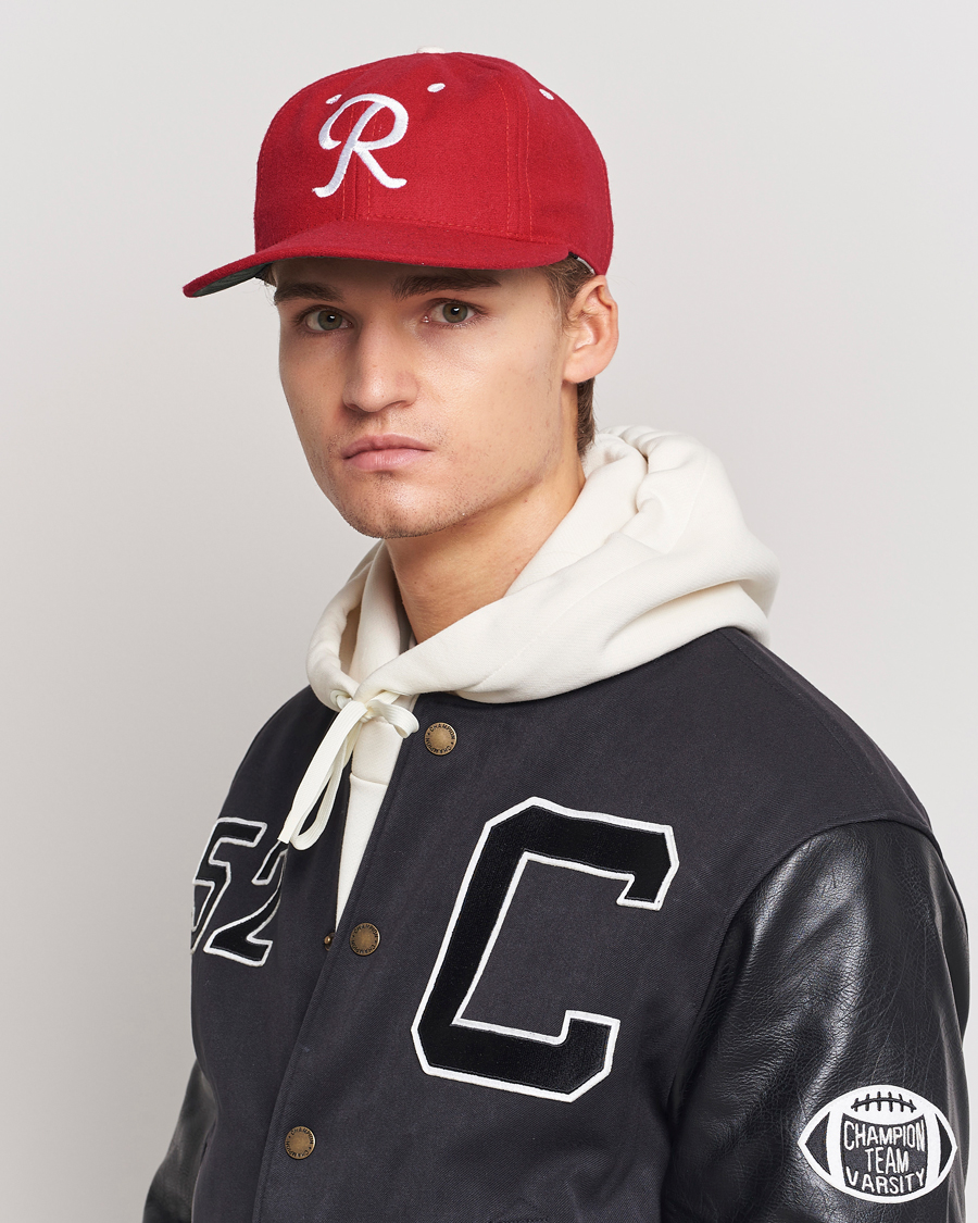 Herre | Ebbets Field Flannels Made in USA Seattle Rainiers 1955 Vintage Ballcap Red | Ebbets Field Flannels | Made in USA Seattle Rainiers 1955 Vintage Ballcap Red