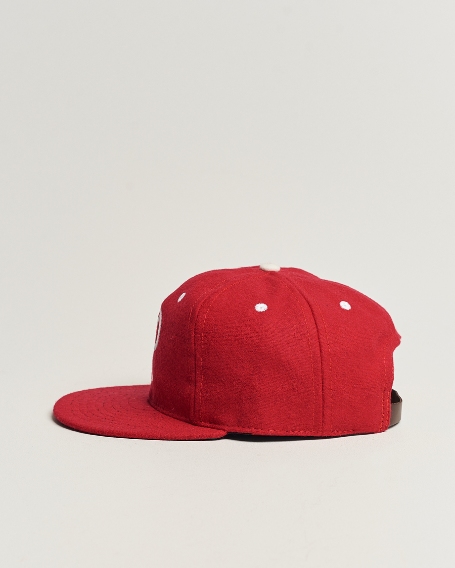 Herre | Ebbets Field Flannels Made in USA Seattle Rainiers 1955 Vintage Ballcap Red | Ebbets Field Flannels | Made in USA Seattle Rainiers 1955 Vintage Ballcap Red
