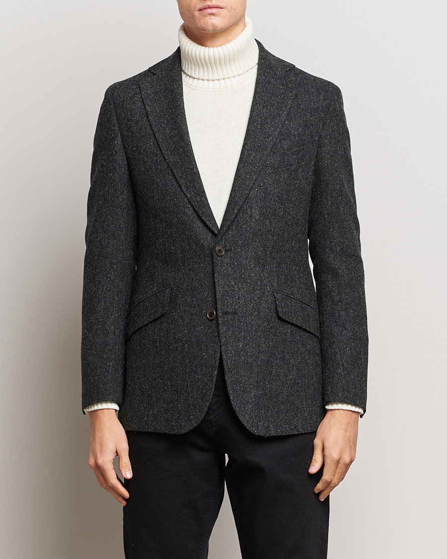 Herre |  | Walker Slater | Edward Wool Donegal Blazer Charcoal