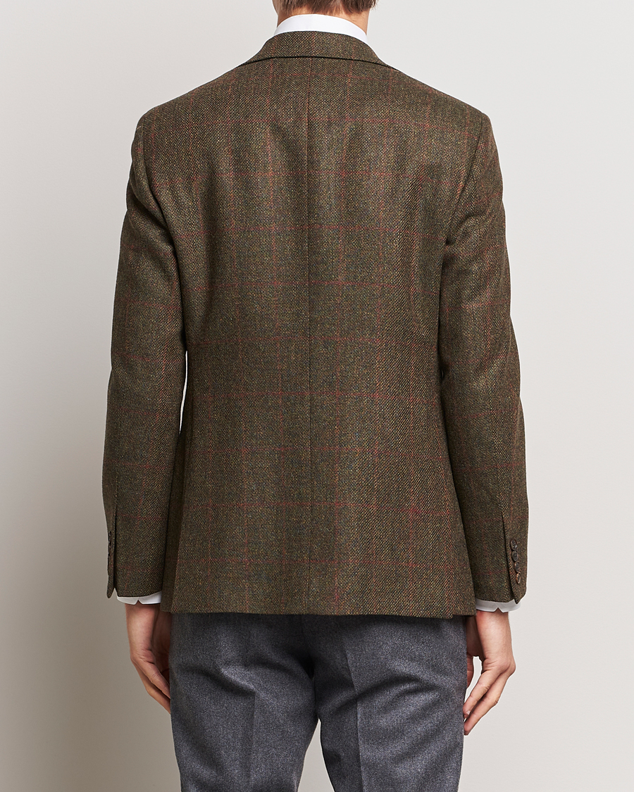 Herre | Dressjakker | Walker Slater | Edward Lambswool Windowpane Blazer Green
