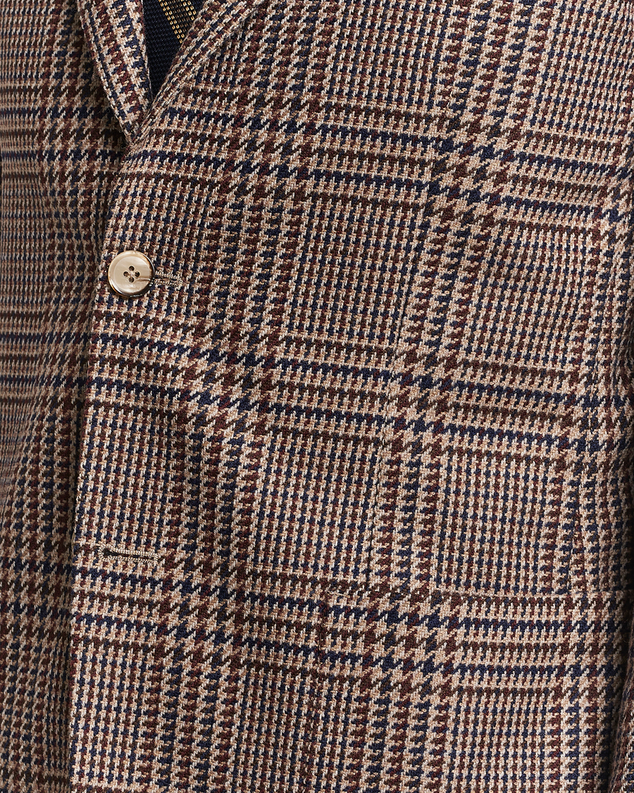 Herre | Dressjakker | L.B.M. 1911 | Jack Regular Checked Wool Blazer Brown