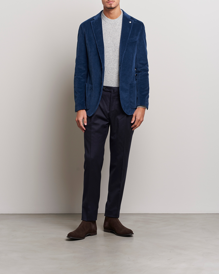 Herre | Dressjakker | L.B.M. 1911 | Jack Corduroy Blazer Navy