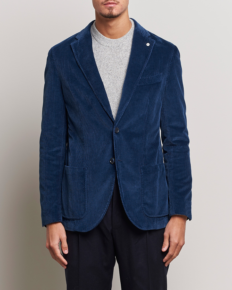 Herre | Dressjakker | L.B.M. 1911 | Jack Corduroy Blazer Navy