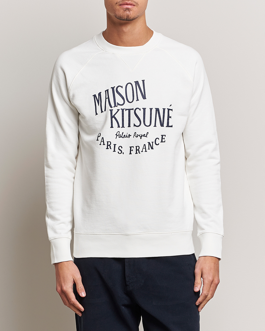 Herre |  | Maison Kitsuné | Palais Royal Classic Sweatshirt Ecru