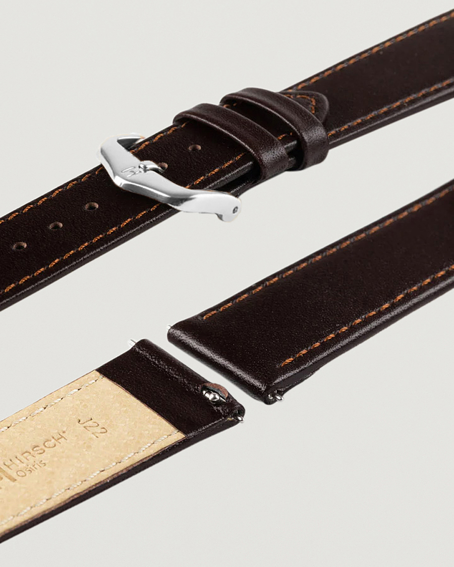 Herre | Klokkeremmer | HIRSCH | Osiris Calf Leather Watch Strap Brown