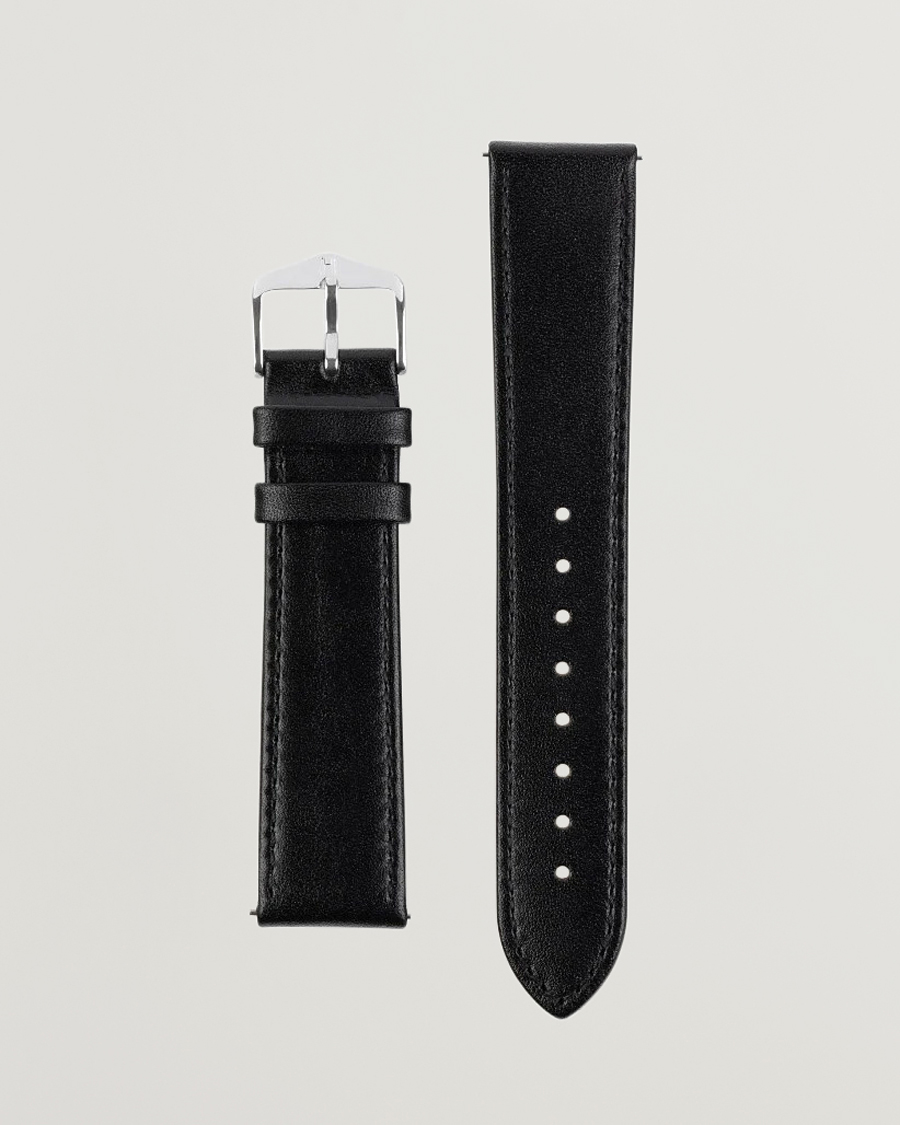 Herre | Klokkeremmer | HIRSCH | Osiris Calf Leather Watch Strap Black