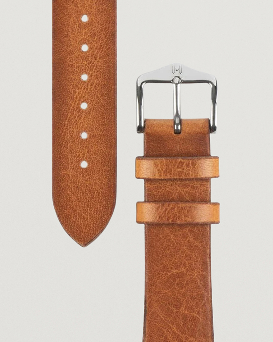 Herre | HIRSCH | HIRSCH | Bagnore Vintage Leather Watch Strap Golden Brown