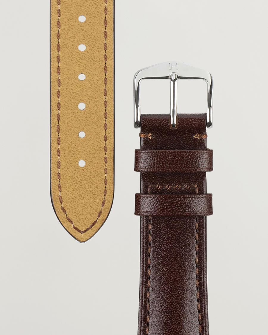 Herre |  | HIRSCH | Siena Tuscan Leather Watch Strap Brown