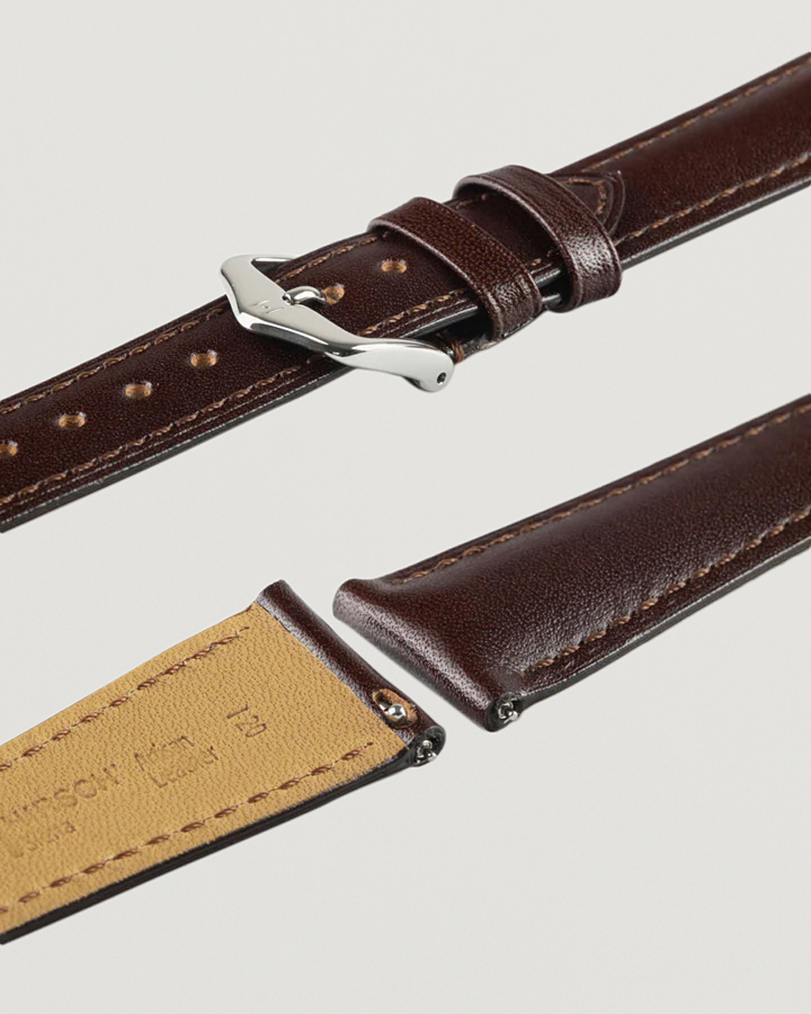 Herre | Klokkeremmer | HIRSCH | Siena Tuscan Leather Watch Strap Brown