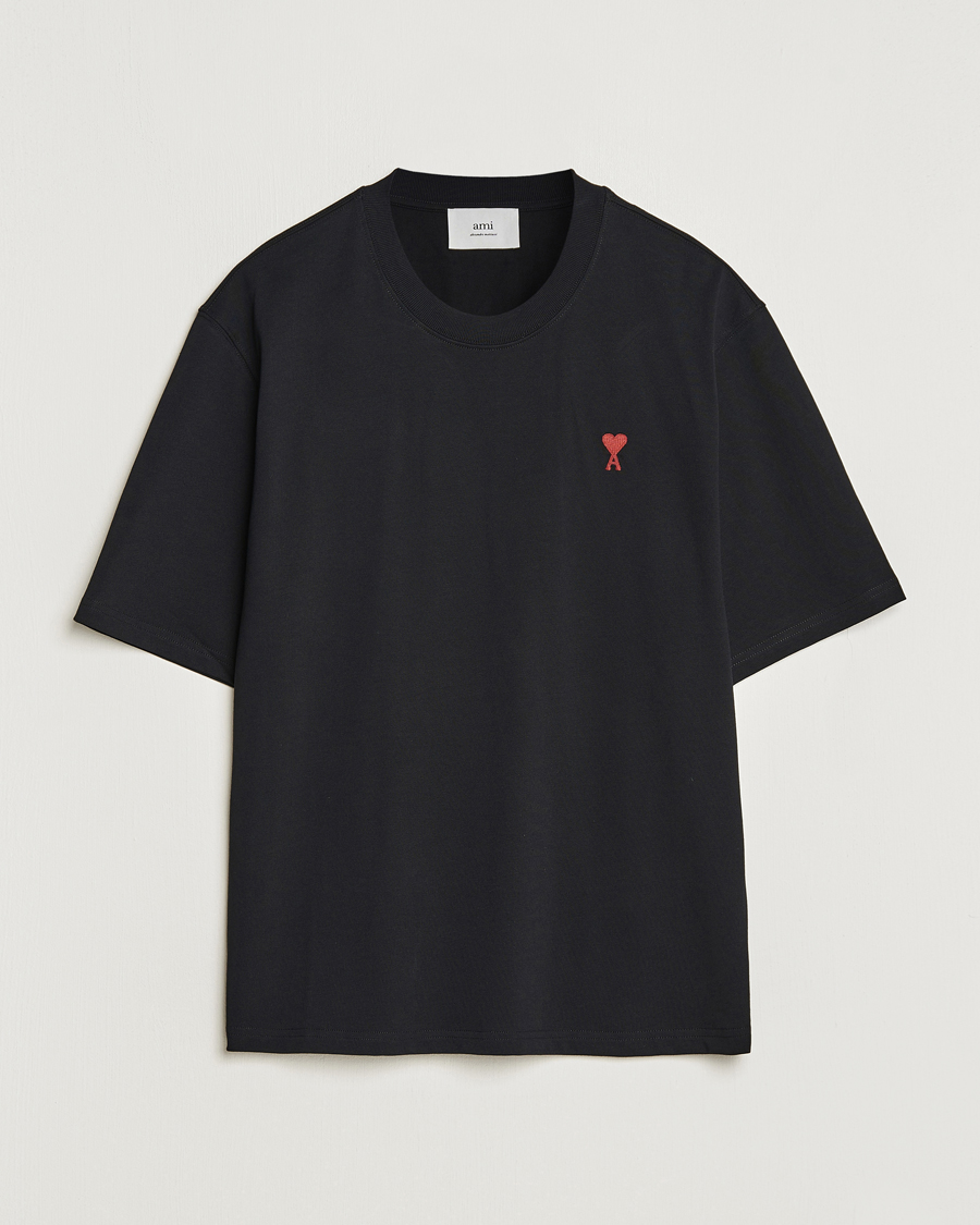 Herre | | AMI | Heart Logo T-Shirt Black