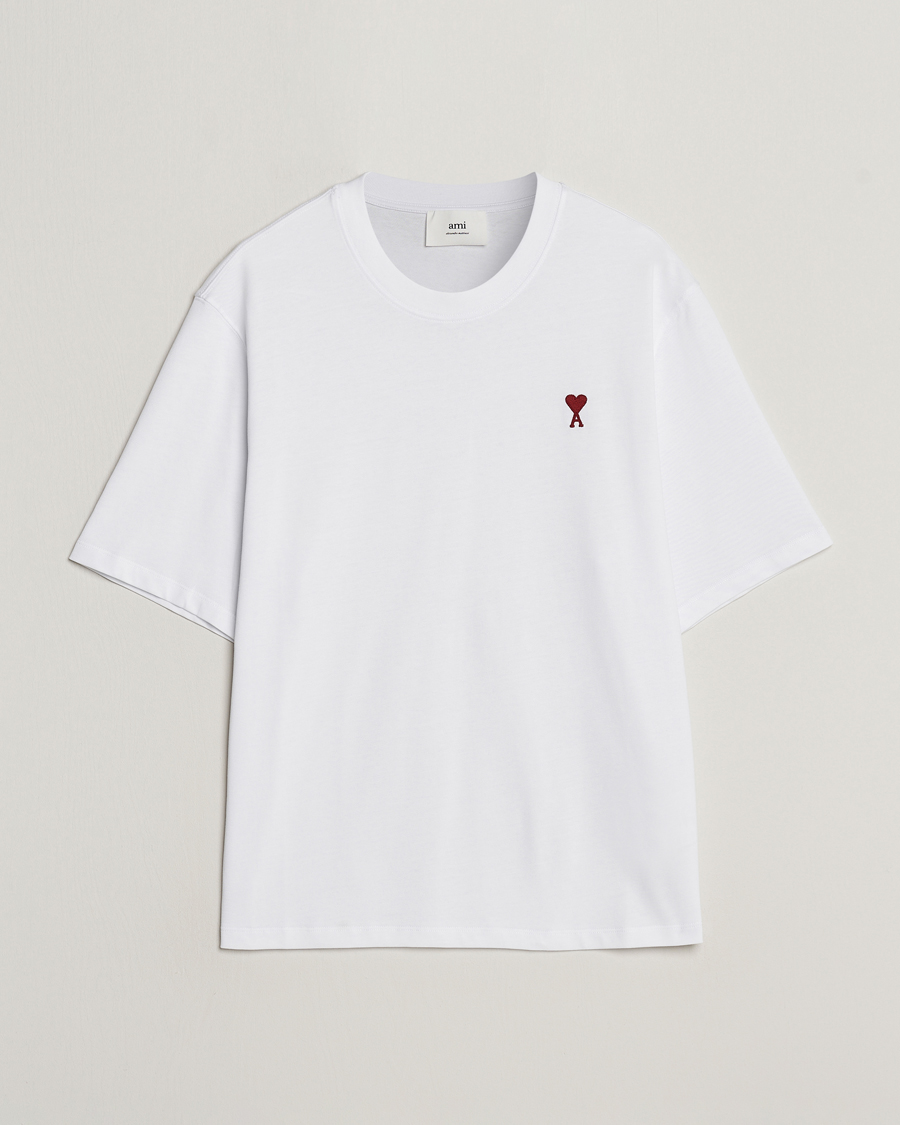 Herre | T-Shirts | AMI | Heart Logo T-Shirt White
