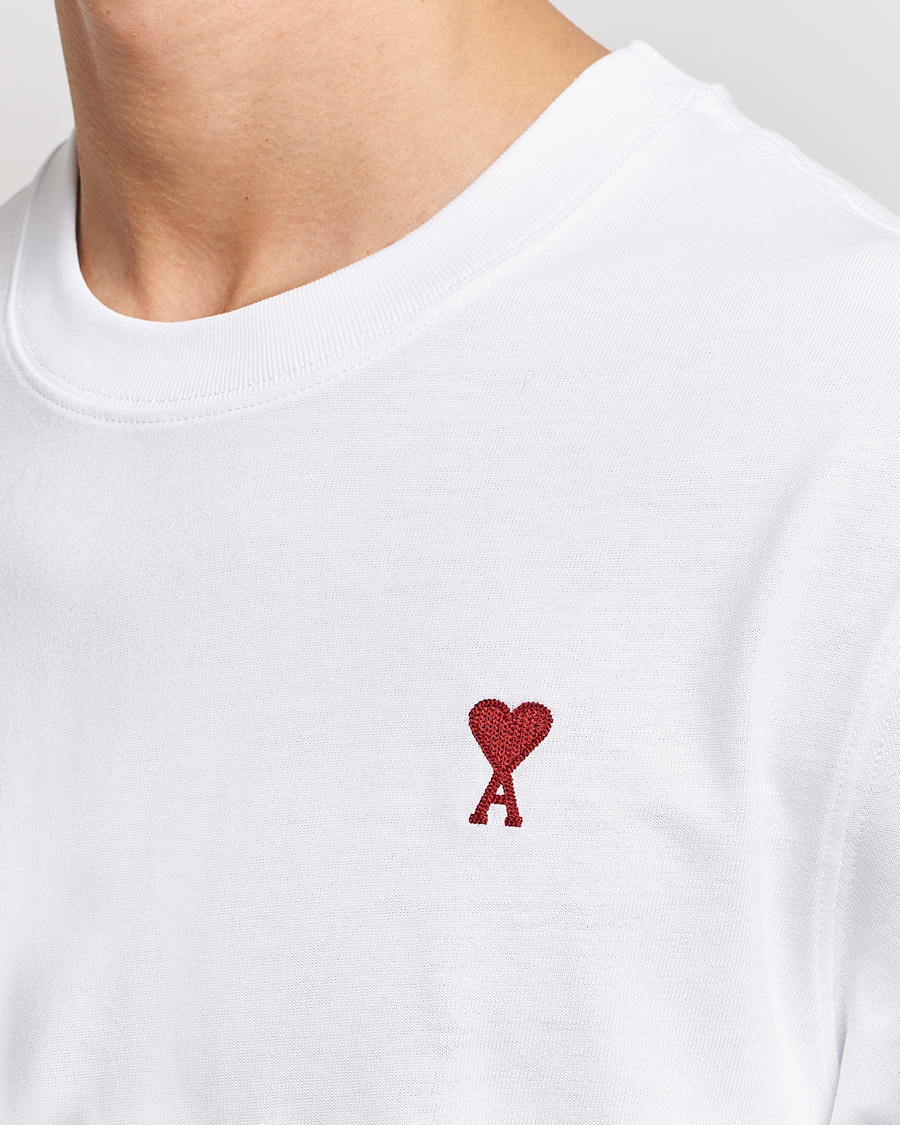 Herre | T-Shirts | AMI | Heart Logo T-Shirt White