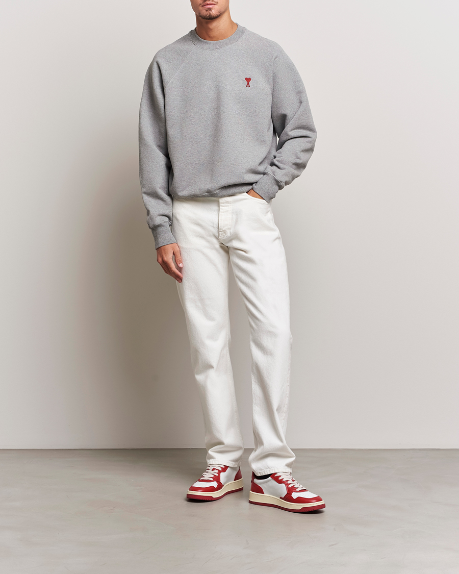 Herre | Gensere | AMI | Heart Logo Sweatshirt Heather Grey