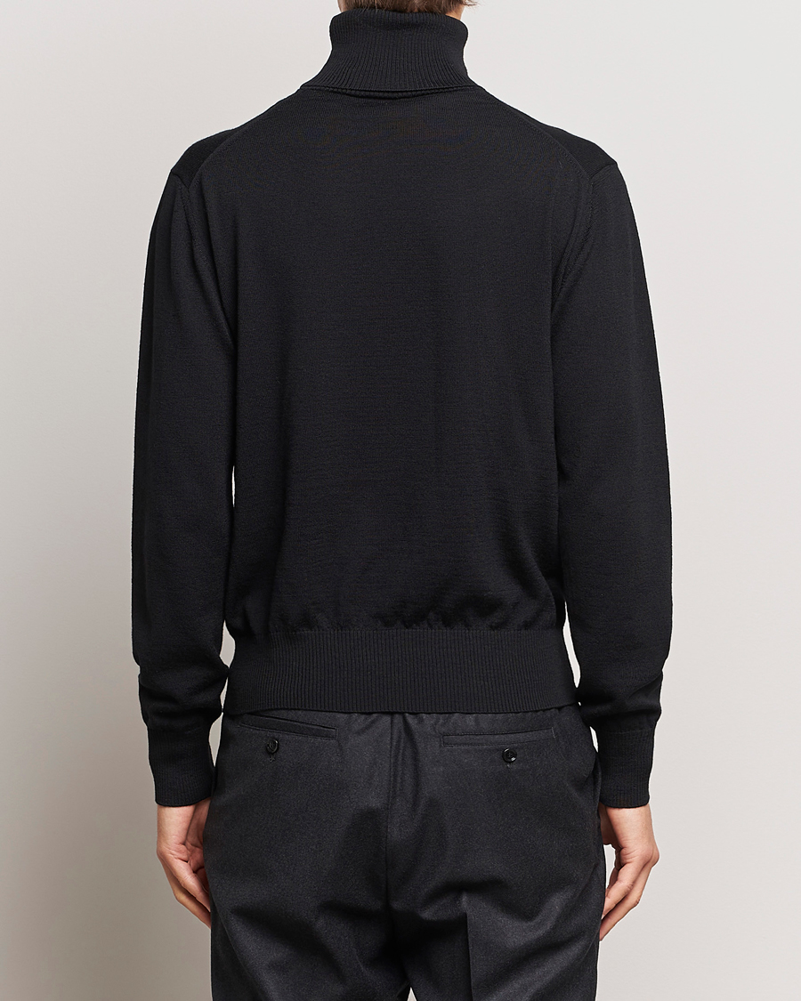 Herre | Gensere | AMI | Heart Logo Wool Turtleneck Black