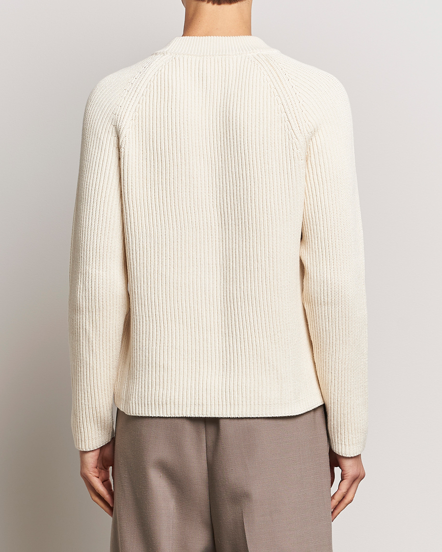 Herre | Gensere | AMI | Heavy Knitted Crew Neck Ivory