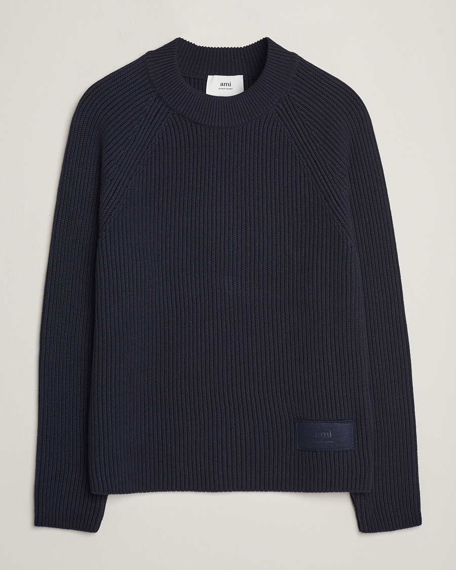 Herre |  | AMI | Heavy Knitted Crew Neck Night Blue