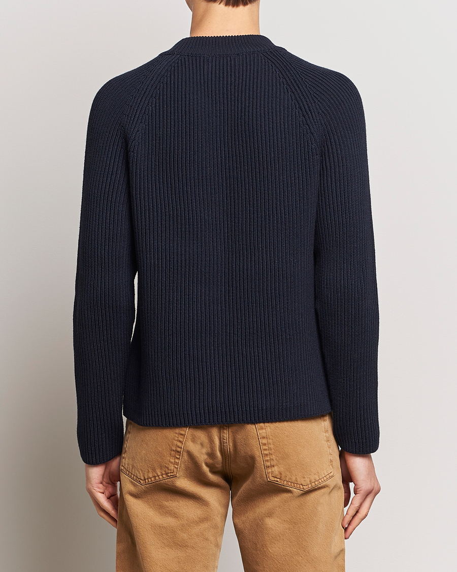 Herre | Gensere | AMI | Heavy Knitted Crew Neck Night Blue
