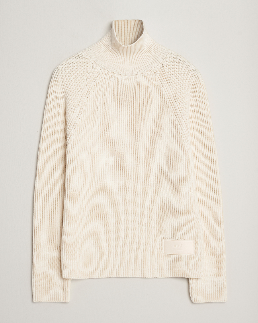Herre | Gensere | AMI | Heavy Knitted Turtleneck Ivory