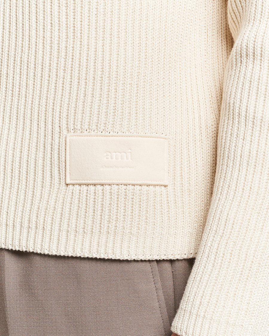 Herre | Gensere | AMI | Heavy Knitted Turtleneck Ivory