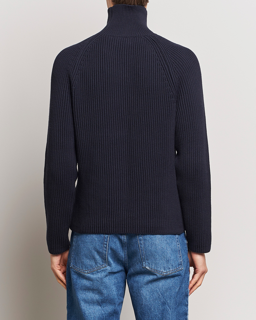 Herre | Gensere | AMI | Heavy Knitted Turtleneck Night Blue