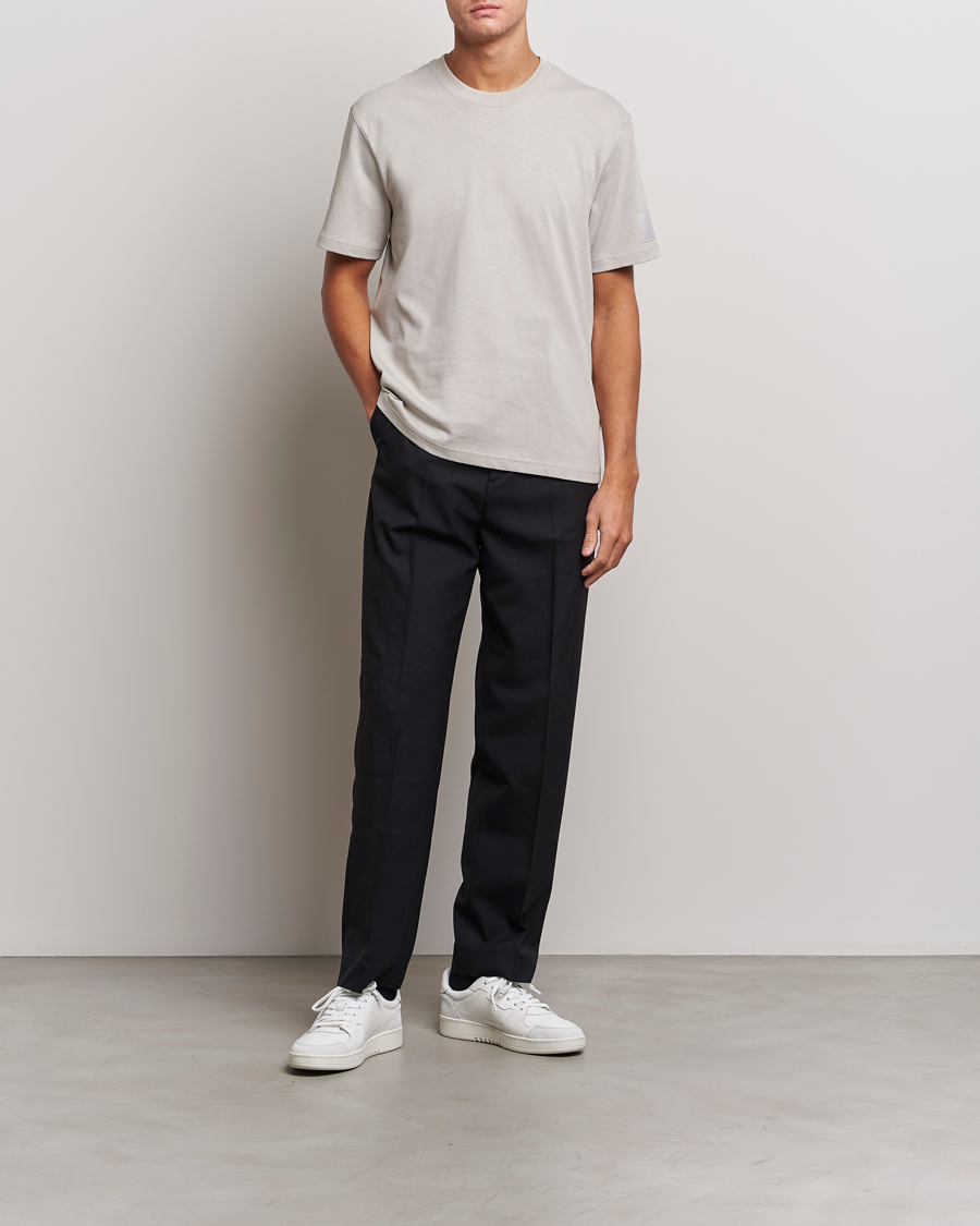 Herre | T-Shirts | AMI | Fade Out Crew Neck T-Shirt Pearl Grey